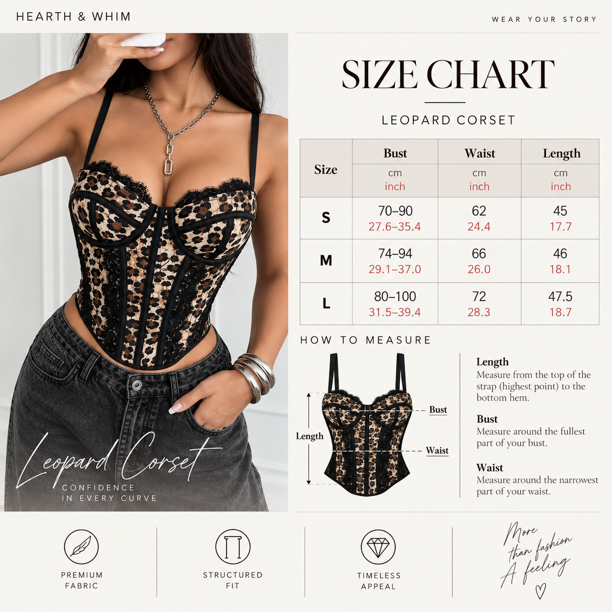 Leopard Lace Bustier Corset Top